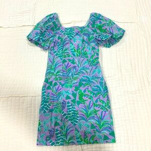 Like New Lilly Pulitzer Morena Puff Sleeve Dress Size 2